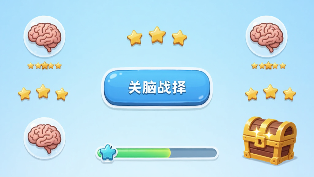 ����������ս����Ϸ�����棬������ʾ�ؿ�ѡ��ť����Χ��������ͼ����Ǽ����ۣ�����Ϊ����ɫ���䣬���ּ������������������У�ϸ�ڰ����������ͽ������䣬���ʸ��壬�ɾ��޶���Ԫ��