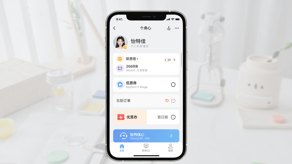 ���ؼ�APP��������ҳ��չʾ������Ϊ�ֻ���Ļ�ڳ��ֶ����б����Ż�ȯ�Ϳͷ���ڣ�����Ϊ���½ṹ���Ű����룬���Ϊ��ˬ��Լ���ƶ��˽�����ƣ�ϸ�ڰ���ͷ���ǳƺ͹���ͼ�꣬�����������ɾ����޶���Ԫ��