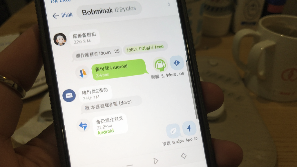 微聊天记录手机端备份 安卓版 备份进度界面