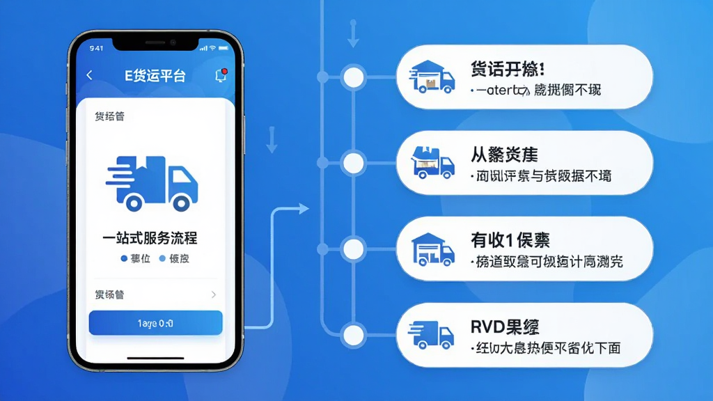 E����ƽ̨һվʽ��������ʾ��ͼ������Ϊ�ֻ�����չʾ�ӷ�����ǩ�յĲ������̣�����Ϊ����ʱ�������У��Ű�ÿ���ڵ���ͼ��������˵�������Ϊ��ƽ������磬ϸ�ڰ�����ɫ���䱳��������ͼ�ꡢ�����ߣ����ʸ��壬�ɾ����޶���Ԫ��