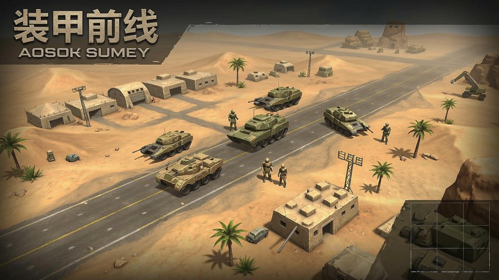 装甲前线 新版 沙漠机场地图