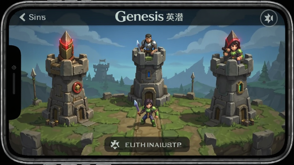 Genesis 安卓版 防御塔 英雄 界面