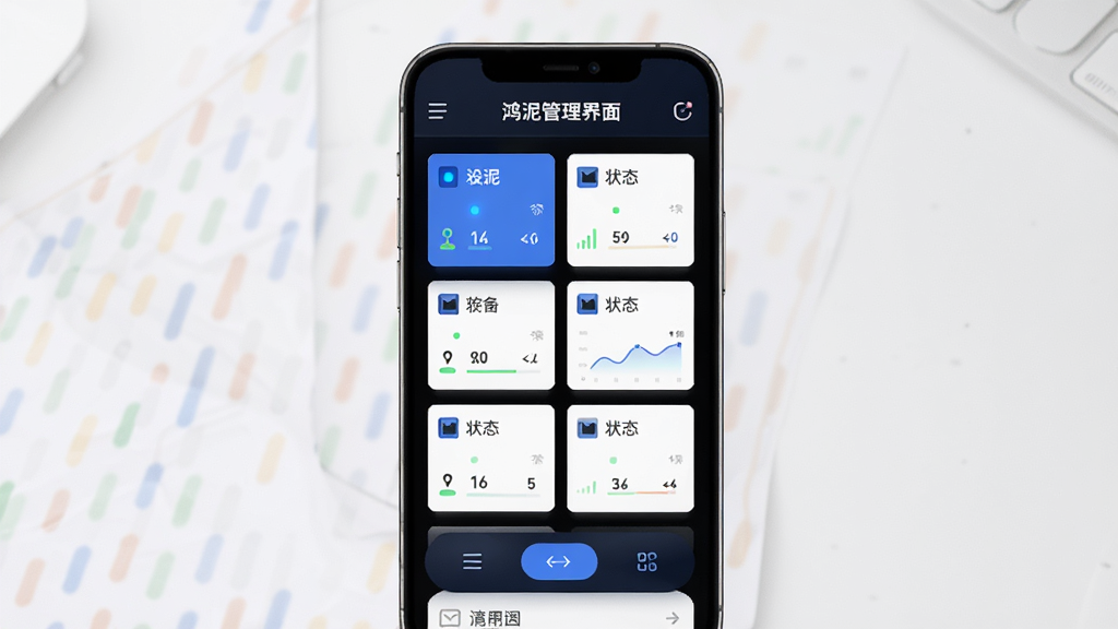 ����App�豸��������չʾ������Ϊ�ֻ���Ļ����ʾ�豸�б���״̬ͼ�꣬���ֲ������½ṹ���Ϸ�Ϊ�������·�Ϊ��̨�豸״̬��Ƭ���Ű��������������Ϊ�ִ���Լ�Ƽ��磬ϸ�ڰ�����ɫ״ָ̬ʾ�ơ�����ͼ���Ͳ˵���ť�����ʸ��壬�ɾ����޶���Ԫ��