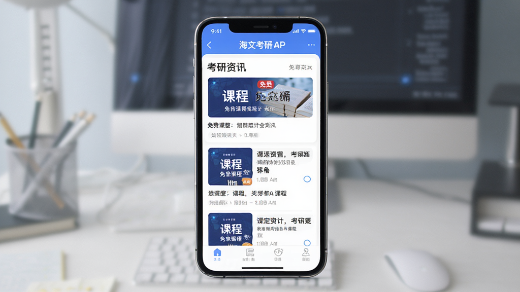 ���Ŀ���APP����չʾ������Ϊ�ֻ���Ļ����ʾ��ѿγ��б��Ϳ�����Ѷ������Ϊ�����ֻ��������Ű������������Ϊ�ִ������Ƽ��磬ϸ�ڰ����γ̷��桢��ѱ�ǩ����Ѷ���⣬���ʸ��壬�ɾ����޶���Ԫ��