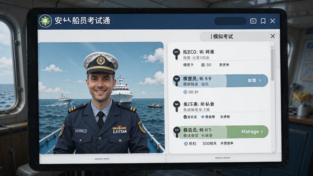船员考试通 安卓版 模拟考试界面