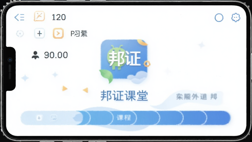 邦证课堂 安卓版 课程学习界面