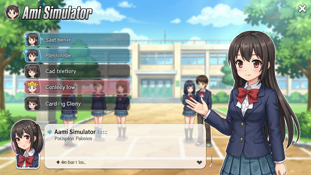 Amai Simulator��Ϸ����Ԥ������ϵ�������У԰����������Ի�ѡ���ɫ����������ɫ�����߻��ʣ��ɾ��Ű�