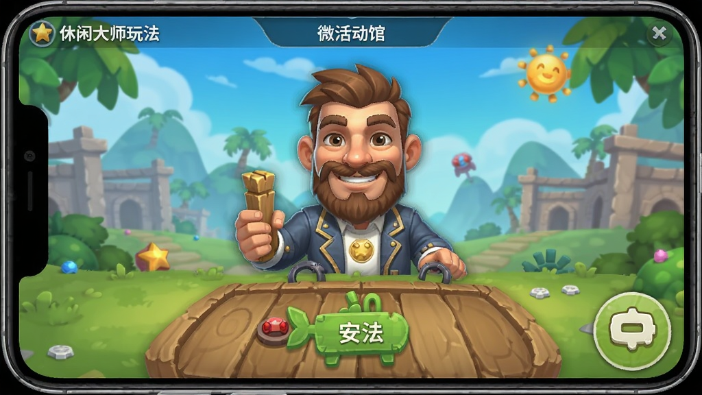 休闲大师 安卓版 微活动馆 玩法界面