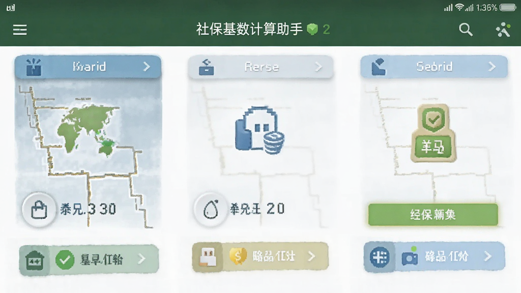 社保基数计算助手 安卓版 界面截图
