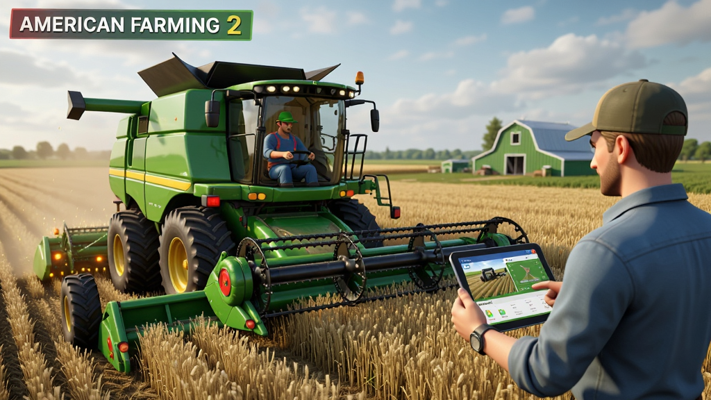 American Farming 2 ��Ϸ���棬AI���˼�ʻ�ո��������Զ���ҵ����ҽ�ɫվ��һ�Բ鿴ƽ����ԣ��ִ���ũ������������дʵ���ϸ�ڷḻ����������