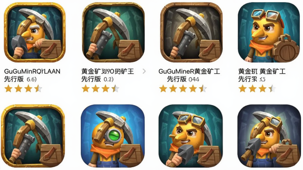 GuGuMiner�ƽ�����а�ͬ����Ϸ�Ƽ��Ա�ͼ�������Ƕ���ڿ���Ϸͼ������չʾ������Ϊ����״���Ű��������������Ϊ��ԼӦ���̵�չʾ�磬ϸ�ڰ�������Ϸ���ƺ��Ǽ����֣����ʸɾ����޶���Ԫ��