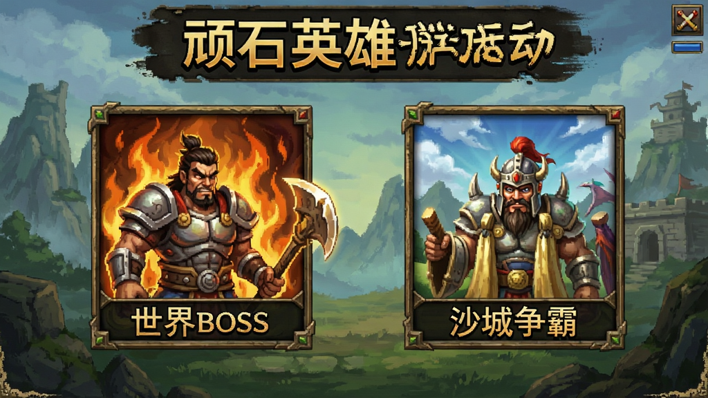 ��ʯӢ����Ϸ����棬����BOSS��ɳ������ͼ�꣬���Ŵ����񣬽������࣬�����������߻��ʣ��޶���Ԫ��