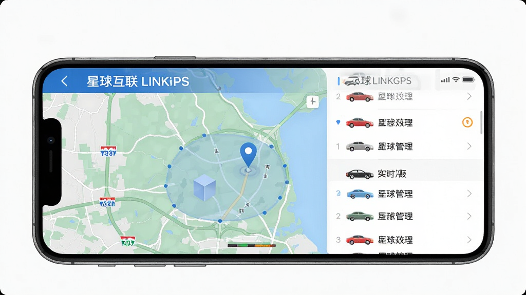 ������ LINKGPS �ֻ�APP����չʾ ʵʱ��λ��ͼ �೵�������б� ����� ���廭�� �ɾ��޶���Ԫ��