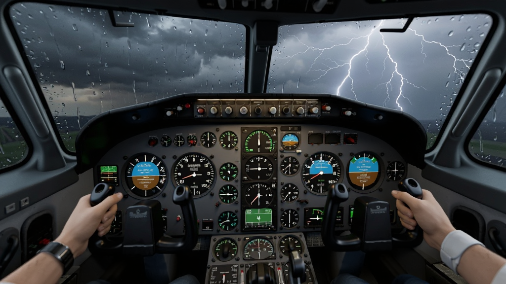 Flight Simulator World ��ʻ�����ӽǣ��Ǳ��������ɼ�������Ա˫���ղ��ݸˣ�ǰ�����粣�����Ǳ��������������绮����գ�����Ϊ��ʻ�գ����־��У��Ű���õ�һ�˳��ӽǣ����дʵ��ϸ�ڰ����Ǳ���������δ��ڲ����ϣ����ʸ��壬�ɾ����޶���Ԫ��