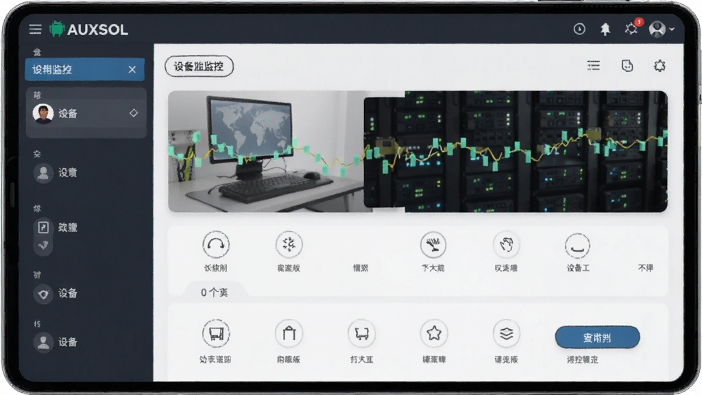 AUXSOL 安卓版 操作界面 设备监控