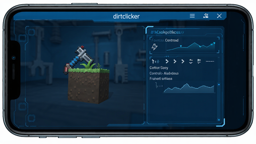 dirtclicker����� ���������ͼ ����̨ ����������� ���Ƽ���� ��ɫ��ɫ�� �ֻ���Ļչʾ �ɾ��޶���Ԫ�� ���廭��