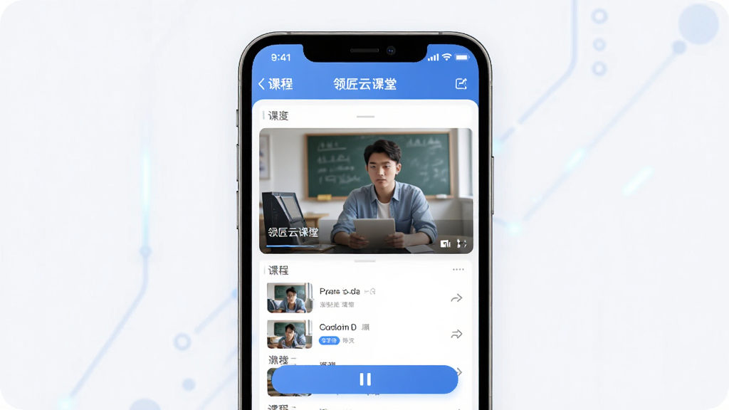 �콳�ƿ���APP�γ̲��Ž��棬����Ϊ�ֻ���Ļչʾ����������Ƶ�����־��У��Ű��࣬����ִ������Ƽ��У�ϸ�ڰ����γ��б��벥�Ű�ť�������������ɾ����޶���Ԫ��