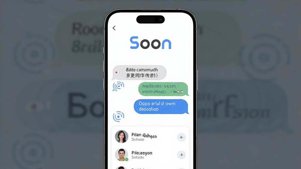 Soon���������罻����չʾͼ��������һ���ֻ���Ļ��ʾ������ͬ��������棬����Ϊ�����ֻ�������ͼ���Ű��Ϸ���SoonƷ�Ʊ�ʶ�·���˫��Ի����ݣ����Ϊ�ִ��Ƽ�����磬ϸ�ڰ����״ﲨ��ͼ�����ϵ��ͷ���б������ʸ���ɾ��޶���Ԫ��