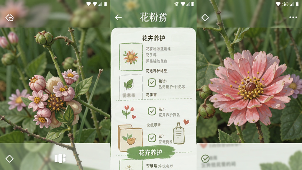 花粉浓度播报 安卓版 花卉养护界面