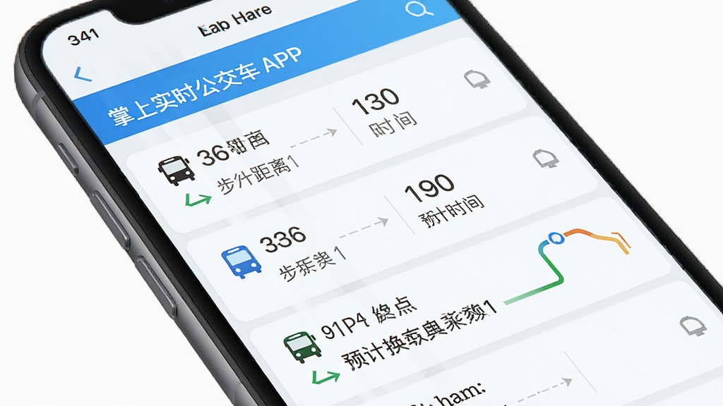 ����ʵʱ����APP���˹滮ҳ�棬�ֻ���Ļչʾ����㵽�յ�Ĺ������˷����б�������Ϊ�ֻ�������д������Ϊ���»����б���ʽ���Ű��������򣬷��Ϊ��ˬǳɫϵUI��ϸ�ڰ�����·��š����о��롢Ԥ��ʱ�䡢����վ�㣬���ʸ��壬�ɾ����޶���Ԫ��