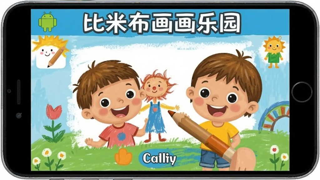 比米布画画乐园 安卓版 儿童绘画界面预览
