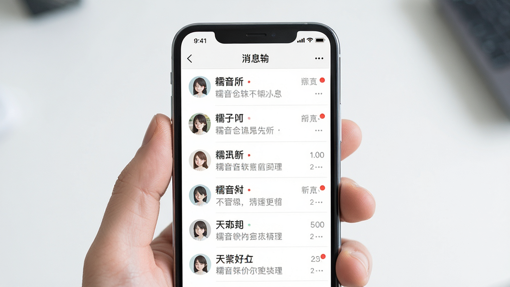Ŵ��������Ϣ�б����棬����Ϊ�ֻ���Ļչʾ�����б����������룬�Ű�������������¼�Լ��ϸ�ڰ���δ����Ϣ�����û�ͷ�񣬻��ʸ��壬�ɾ����޶���Ԫ��