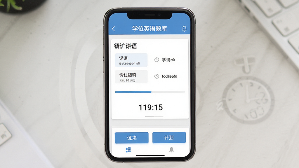 ѧλӢ������ �ֻ�APP����չʾ������Ϊ�ֻ���Ļ��ʾӢ�������ϰҳ�棬����Ϊ�������������м���Ŀ����ӵײ�ѡ�ť���Ű�������࣬���Ϊ�ִ�������APP��ƽ����ƣ�ϸ�ڰ����ʻ�ѡ���⡢����������ʱ�������ʸ��� �ɾ� �޶���Ԫ��