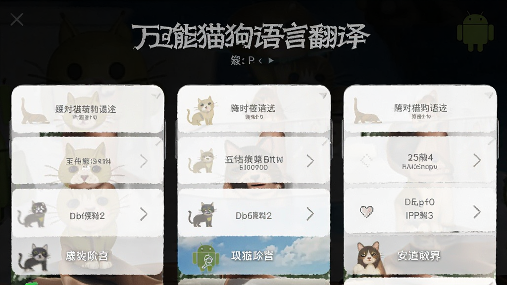万能猫狗语言翻译 安卓版 功能界面预览