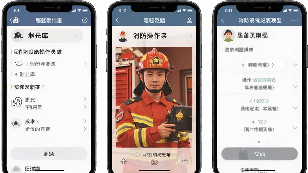 消防设施操作员题库帮 安卓版 刷题界面