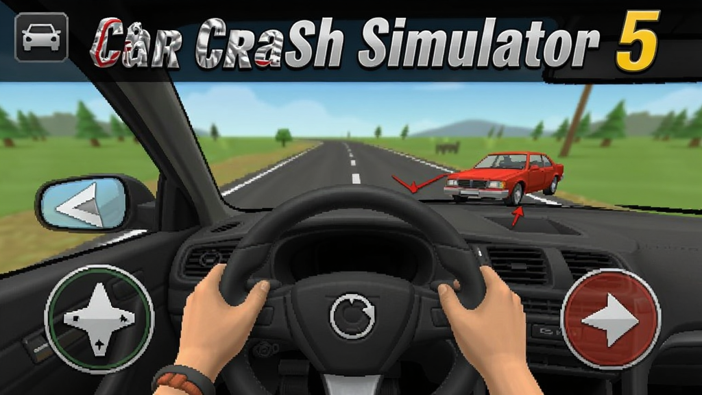 Car Crash Simulator 5 安卓版 驾驶操作界面