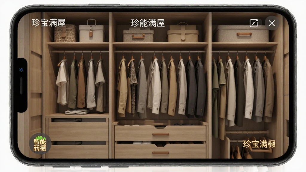 珍宝满屋 安卓版 智能衣橱界面展示