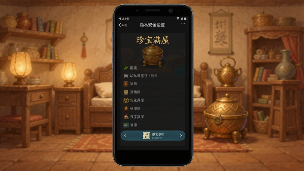 珍宝满屋 安卓版 隐私安全设置界面