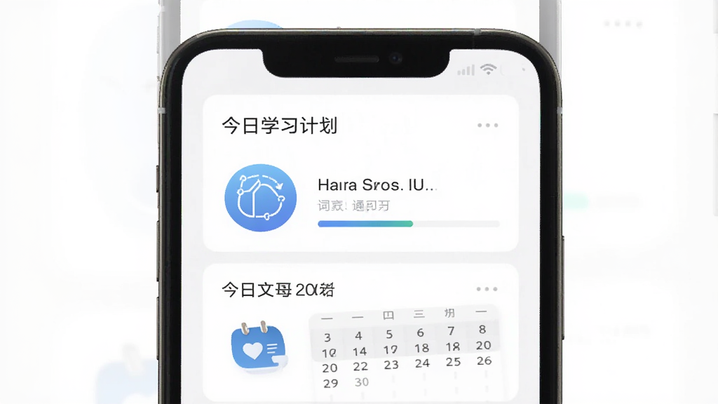 ������ͨAPP��ҳ�����ͼ������Ϊ�ֻ���Ļ��ʾ����ѧϰ�ƻ���Ƭ�����־���չʾ���帴ϰ���ȣ��Ű������������Ϊ�ִ�������Ӧ��UI��ϸ�ڰ���������˹����ͼ��������������ʸ��壬�ɾ����޶���Ԫ��