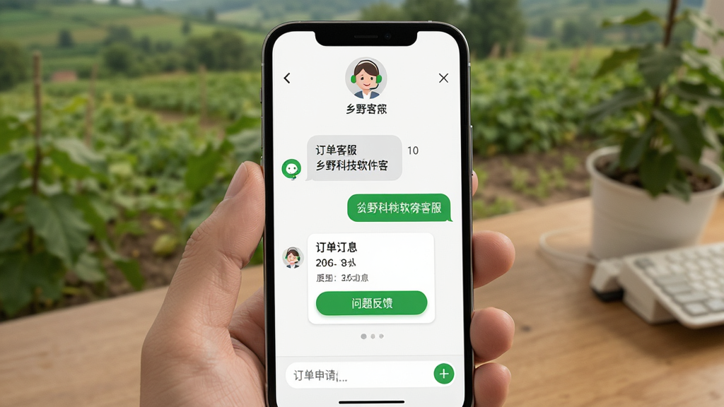 ��Ұ�Ƽ������ͷ����ۺ���棬����Ϊ�ֻ���Ļ��ʾ���߿ͷ��Ի����ں��ۺ�����ҳ�棬����Ϊ�����ͷ�ͷ���в��Ի����ݡ��ײ�������Ű����������Ϊ���ʵ�÷磬ϸ�ڰ�����ɫ�ͷ�ͼ�ꡢ������Ϣ��Ƭ�����ⷴ����ť�����ʸ��壬�ɾ����޶���Ԫ��