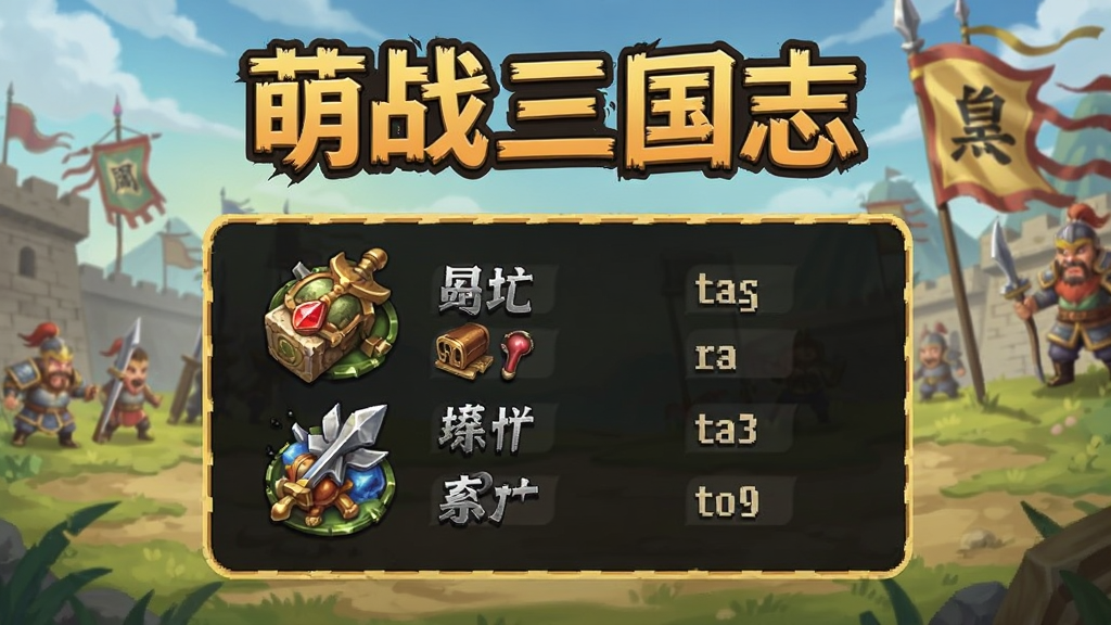 萌战三国志 道具属性 安卓版