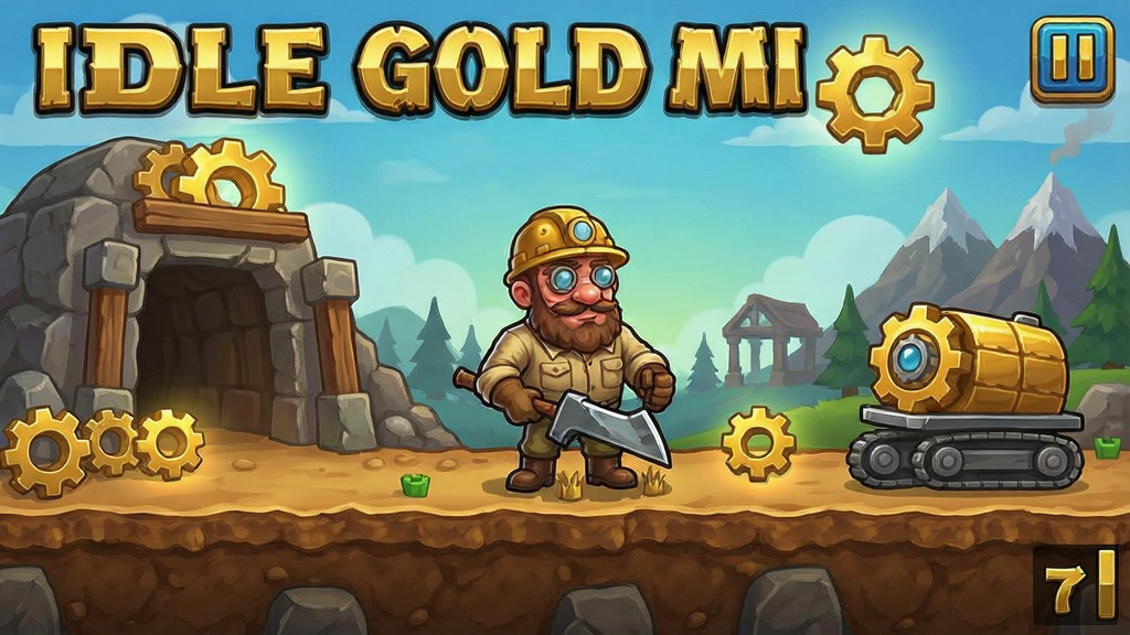 Idle Gold Miner ���ûƽ�󹤣���ɽ��� ��Ϸ����