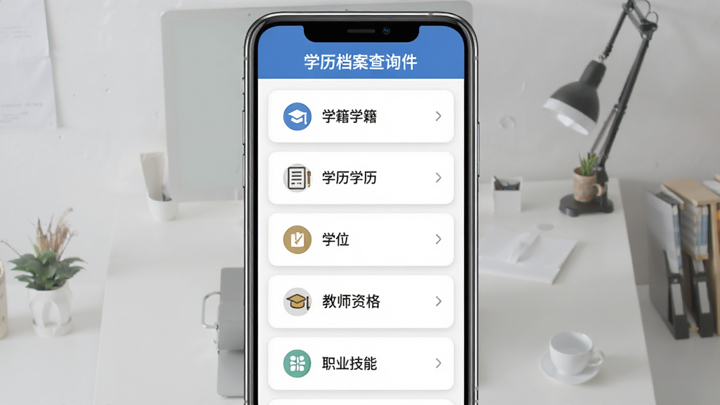 ѧ��������ѯ�������棬����Ϊ�ֻ���Ļ����չʾ������Ϊ�Ϸ��������·����ܿ�Ƭ�б����Ű��������Ƭʽ��ƣ�����Լ��ˬ��ϸ�ڰ���ѧ����ѧ����ѧλ����ʦ�ʸ�ְҵ���ܵȷ���ͼ�꣬���ʸ��壬�ɾ����޶���Ԫ��
