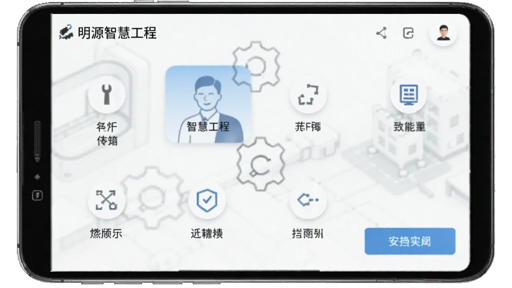 明源智慧工程 安卓版 操作界面功能展示
