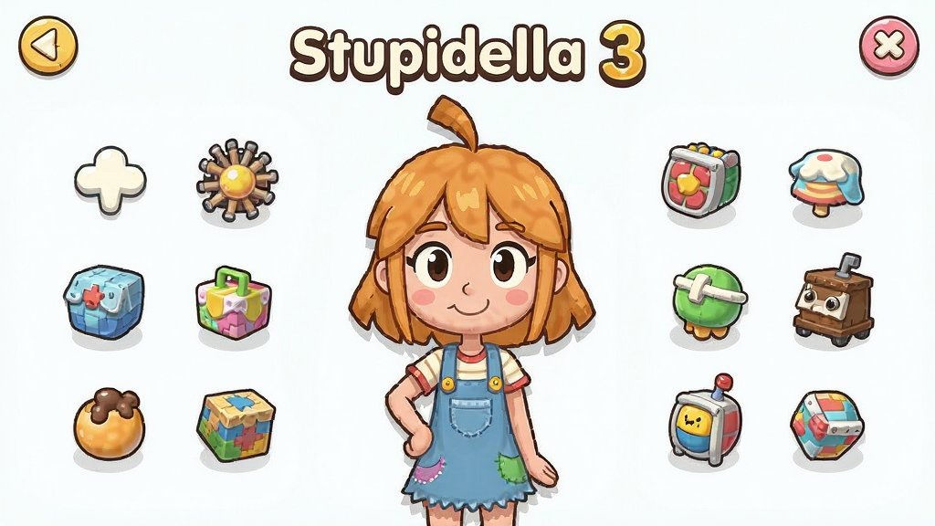 Stupidella 3 �޴��İ���3 ��Ϸ������ ��ͨ��� ��ɫ����վ���м� ��Χ�и��ֻ������� �������� �Ű��� ������ ϸ�ڷḻ �������� �ɾ� �޶���Ԫ��