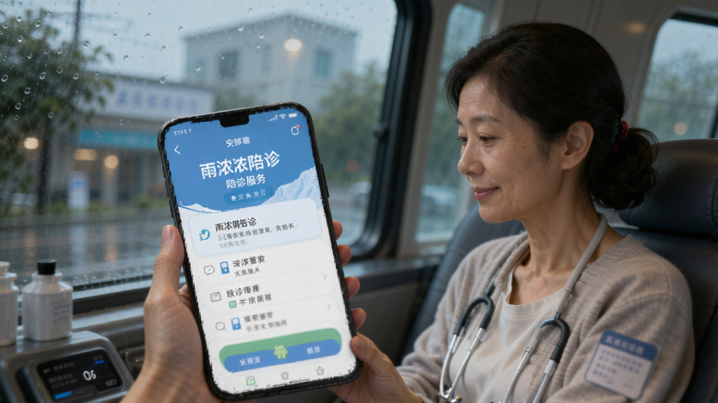 雨浓陪诊 安卓版 陪诊服务界面
