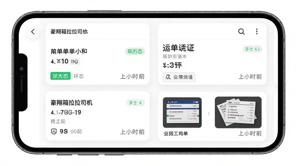 ����������˾�����˵��������棬����Ϊ�ֻ���Ļ����ʾ�˵��б���ƾ֤����ͼ������Ϊ��Ƭʽ���У��Ű����룬�����ˬ��Լ��ϸ�ڰ����˵�״̬��ǩ���ϴ�ʱ�䣬���ʸ��壬�ɾ����޶���Ԫ��