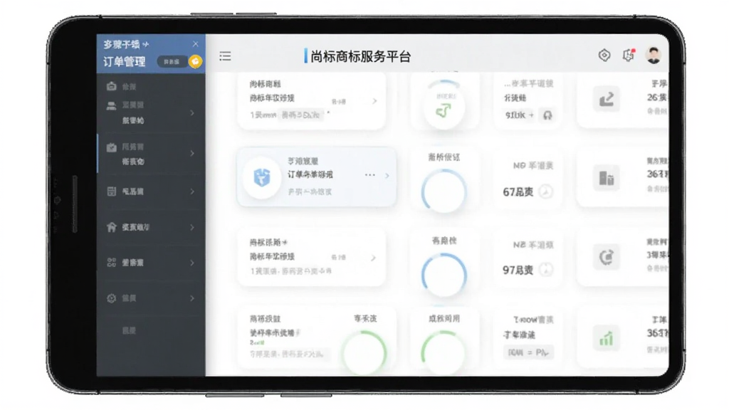 尚标商标服务平台 安卓版 订单管理界面