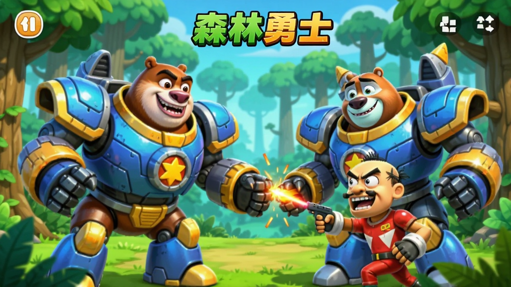 �ܳ�ûɭ����ʿ��Ϸ�����棬�ܴ��ܶ���ʻ����սʿ��ɭ�������ͷǿ��ս����ͨ�������ɫ�����ޣ�����ɾ����޶���Ԫ�أ����廭��