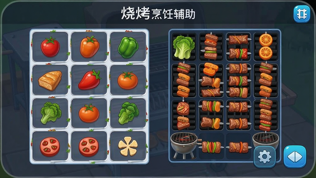 Grill Cooking �տ���⿸����˵� �����淨 ʳ�ķ��� �������� ��Ϸ�������� ���廭�� �ɾ��޶���Ԫ��