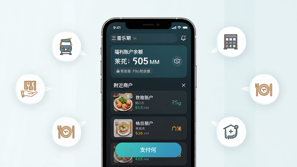 ����˹App����չʾ������Ϊ�ֻ���Ļ��ʾ�����˻�����븽���̻��б�������Ϊ�����ֻ�ģ�ͼ���Χ����ͼ�꣬�Ű������������Ϊ�ִ���ƽ���Ƽ��磬ϸ�ڰ���֧����ť������ͼ�ꡢ������֣����ʸ���ɾ��޶���Ԫ��